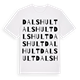 White t-shirt med Dalshult ordlek t-shirt