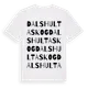 White t-shirt med Dalshultaskog ordlek t-shirt