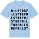 Blue Soul t-shirt med Dalstorp ordlek t-shirt