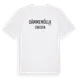 White t-shirt med Dämmemölla i Sverige t-shirt