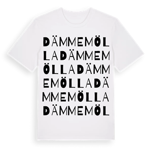 Dämmemölla ordlek t-shirt – ekologisk bomull t-shirt från Pinshirt