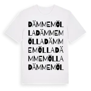 Dämmemölla ordlek t-shirt – ekologisk bomull t-shirt från Pinshirt