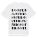 White t-shirt med Dammfri ordlek t-shirt