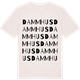 Vintage White t-shirt med Dammhus ordlek t-shirt