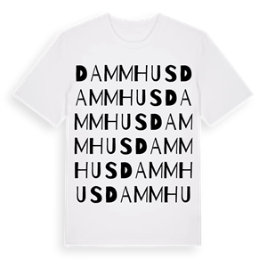 Dammhus ordlek t-shirt – ekologisk bomull t-shirt från Pinshirt