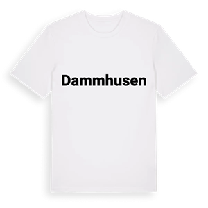 Dammhusen fetstil t-shirt – ekologisk bomull t-shirt från Pinshirt