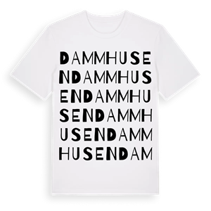 Dammhusen ordlek t-shirt – ekologisk bomull t-shirt från Pinshirt