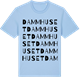 Blue Soul t-shirt med Dammhuset ordlek t-shirt