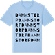 Blue Soul t-shirt med Dammstorp ordlek t-shirt