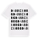 White t-shirt med Danneborg ordlek t-shirt