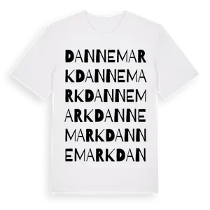 Dannemark ordlek t-shirt – ekologisk bomull t-shirt från Pinshirt