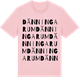 Pink Cotton t-shirt med Dänningarum ordlek t-shirt