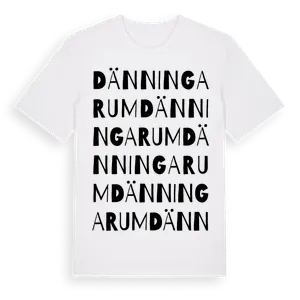 Dänningarum ordlek t-shirt – ekologisk bomull t-shirt från Pinshirt