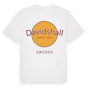 Davidshall cirkel t-shirt – ekologisk bomull t-shirt från Pinshirt