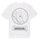 White t-shirt med Davidshall t-shirt