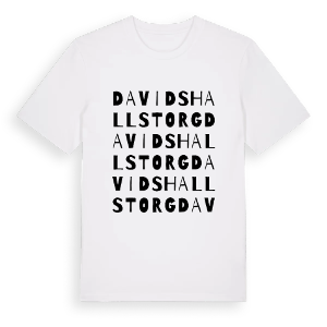 Davidshallstorg ordlek t-shirt – ekologisk bomull t-shirt från Pinshirt