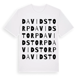 Davidstorp ordlek t-shirt – ekologisk bomull t-shirt från Pinshirt