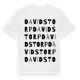 White t-shirt med Davidstorp ordlek t-shirt