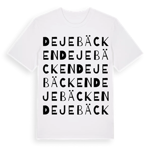 Dejebäcken ordlek t-shirt – ekologisk bomull t-shirt från Pinshirt