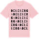 Pink Cotton t-shirt med Deleberga ordlek t-shirt