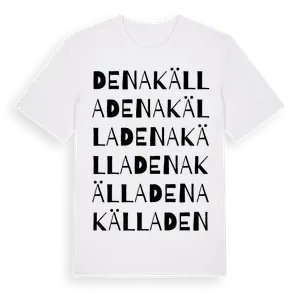Denakälla ordlek t-shirt – ekologisk bomull t-shirt från Pinshirt