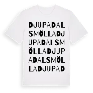 Djupadalsmölla ordlek t-shirt – ekologisk bomull t-shirt från Pinshirt
