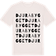Vintage White t-shirt med Djurabygget ordlek t-shirt