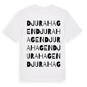 Djurahagen ordlek t-shirt – ekologisk bomull t-shirt från Pinshirt