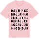 Pink Cotton t-shirt med Djurhagen ordlek t-shirt