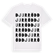 Djurröd ordlek t-shirt