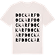 Vintage White t-shirt med Dockarp ordlek t-shirt
