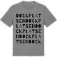 Mid Heather Gray t-shirt med Dockplatsen ordlek t-shirt