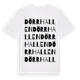 White t-shirt med Dörrhallen ordlek t-shirt