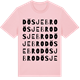 Pink Cotton t-shirt med Dösjebro ordlek t-shirt