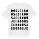 White t-shirt med Dösjebro ordlek t-shirt