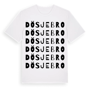 Dösjebro ordlek t-shirt – ekologisk bomull t-shirt från Pinshirt