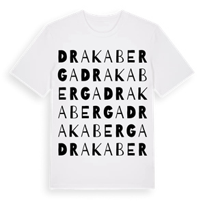 Drakaberga ordlek t-shirt – ekologisk bomull t-shirt från Pinshirt