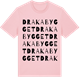 Pink Cotton t-shirt med Drakabygget ordlek t-shirt