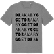 Mid Heather Gray t-shirt med Drakabygget ordlek t-shirt