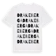 White t-shirt med Drakeberga ordlek t-shirt