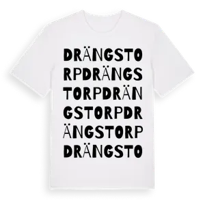 Drängstorp ordlek t-shirt – ekologisk bomull t-shirt från Pinshirt