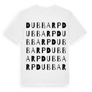 Dubbarp ordlek t-shirt – ekologisk bomull t-shirt från Pinshirt