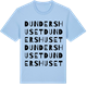 Blue Soul t-shirt med Dundershuset ordlek t-shirt