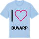 Blue Soul t-shirt med Jag älskar Duvarp t-shirt stort tryck