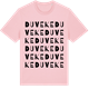 Pink Cotton t-shirt med Duveke ordlek t-shirt