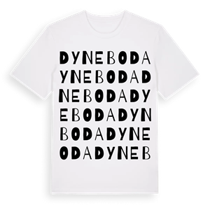 Dyneboda ordlek t-shirt – ekologisk bomull t-shirt från Pinshirt