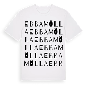Ebbamölla ordlek t-shirt – ekologisk bomull t-shirt från Pinshirt