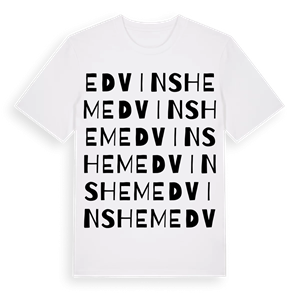 Edvinshem ordlek t-shirt – ekologisk bomull t-shirt från Pinshirt