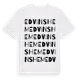 White t-shirt med Edvinshem ordlek t-shirt