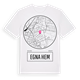 White t-shirt med Egna hem t-shirt